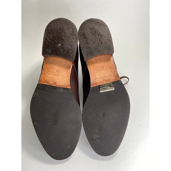 Roberto Botticelli Brown Leather & Suede Parlanti Ankle Boots with Gold Hardware - Picture 4 of 4